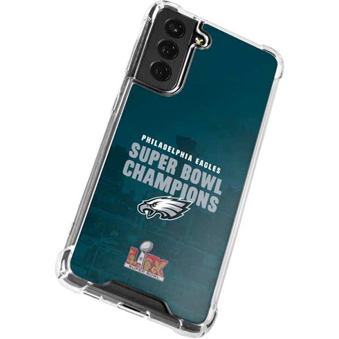 NFL Philadelphia Eagles Super Bowl LIX Champions Galaxy S21 FE Clear Case